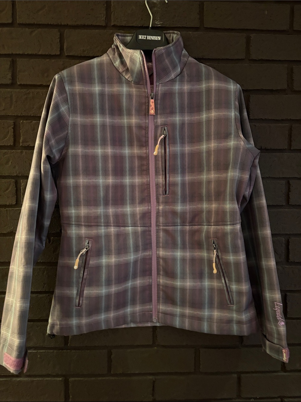Women’s Plaid Utility Jacket in Purple by L.L. Bean